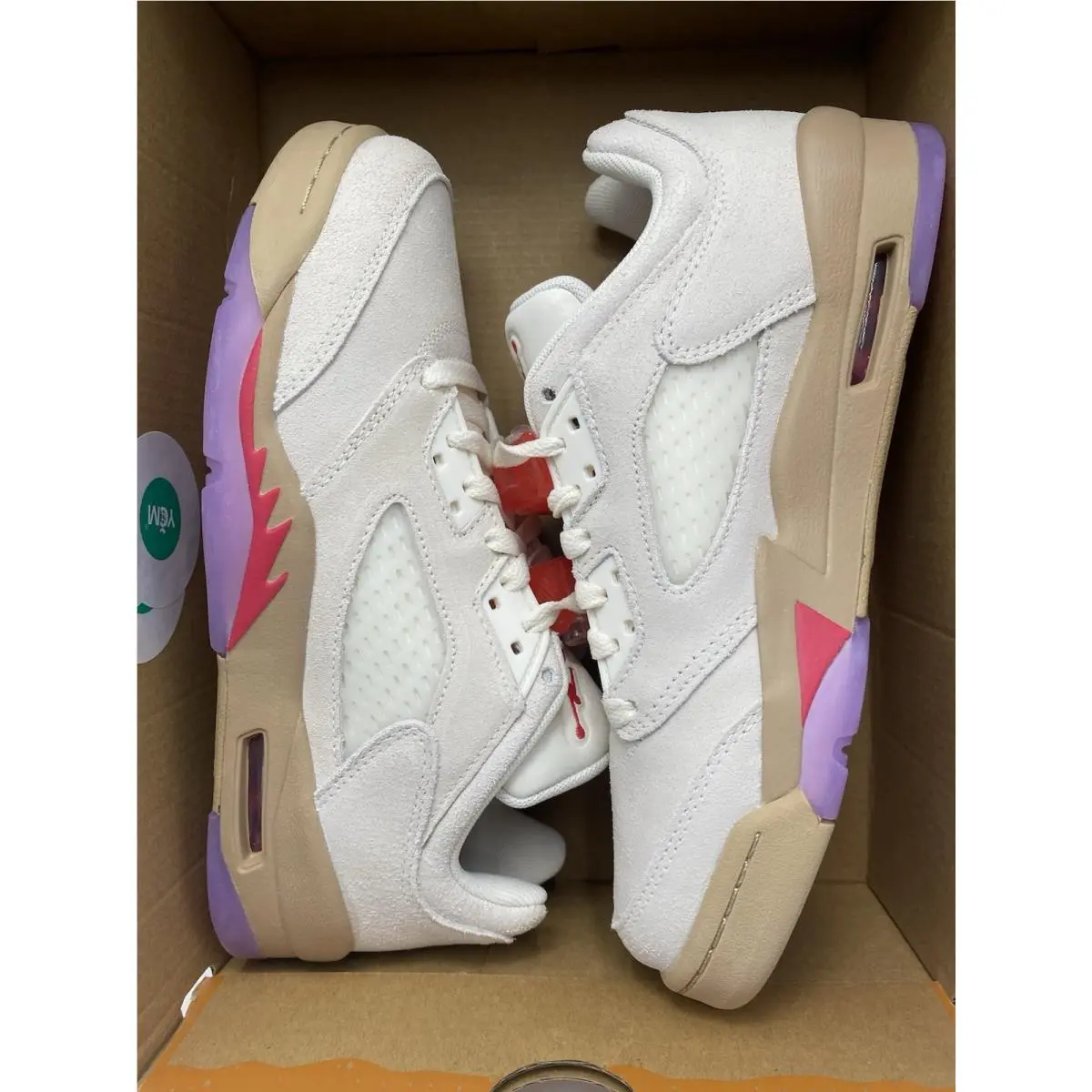 Nike shoes - Air Jordan 5 - Air - HJ5994 106 - Pale Ivory/Fusion Red-Desert (UPC: 197862430028) 5