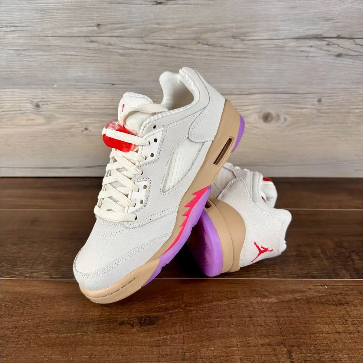 Nike Air Jordan 5 Low Peanut Butter Jelly GS Sz 6.5 Pale Ivory Desert HJ5994 106