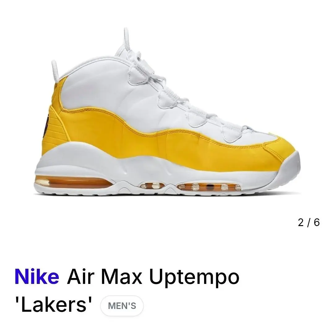 Nike shoes - Nike Air Max Uptempo - Air Max Uptempo - CK0892-102 - White/Amarillo-Court Purple 0