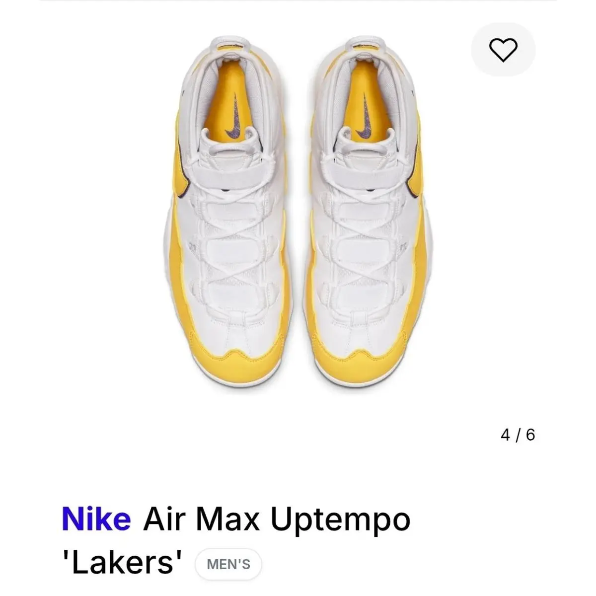Nike shoes - Nike Air Max Uptempo - Air Max Uptempo - CK0892-102 - White/Amarillo-Court Purple 3