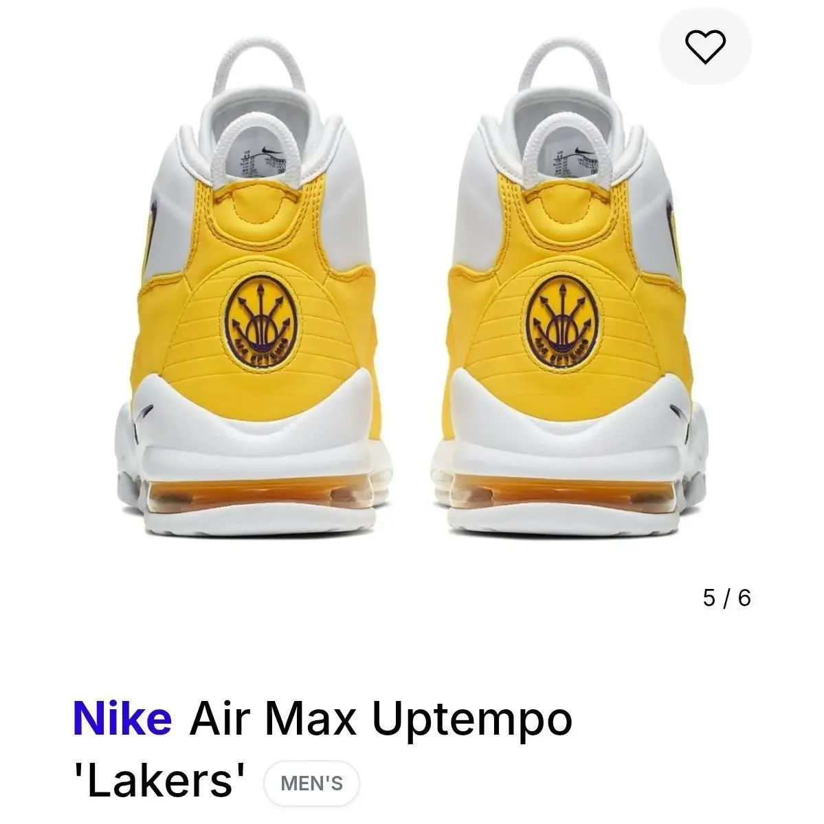 Nike shoes - Nike Air Max Uptempo - Air Max Uptempo - CK0892-102 - White/Amarillo-Court Purple 4