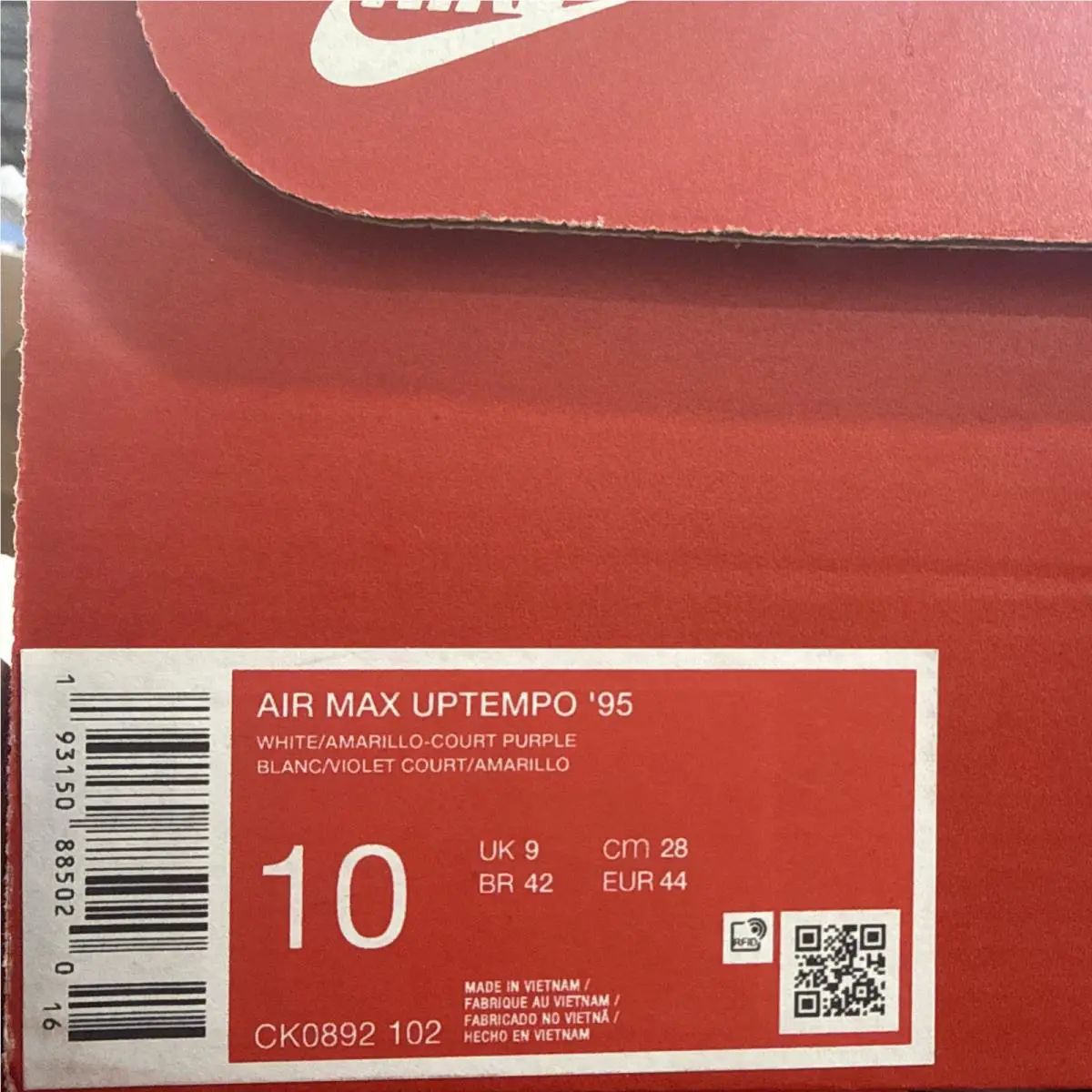 Nike shoes - Nike Air Max Uptempo - Air Max Uptempo - CK0892-102 - White 7