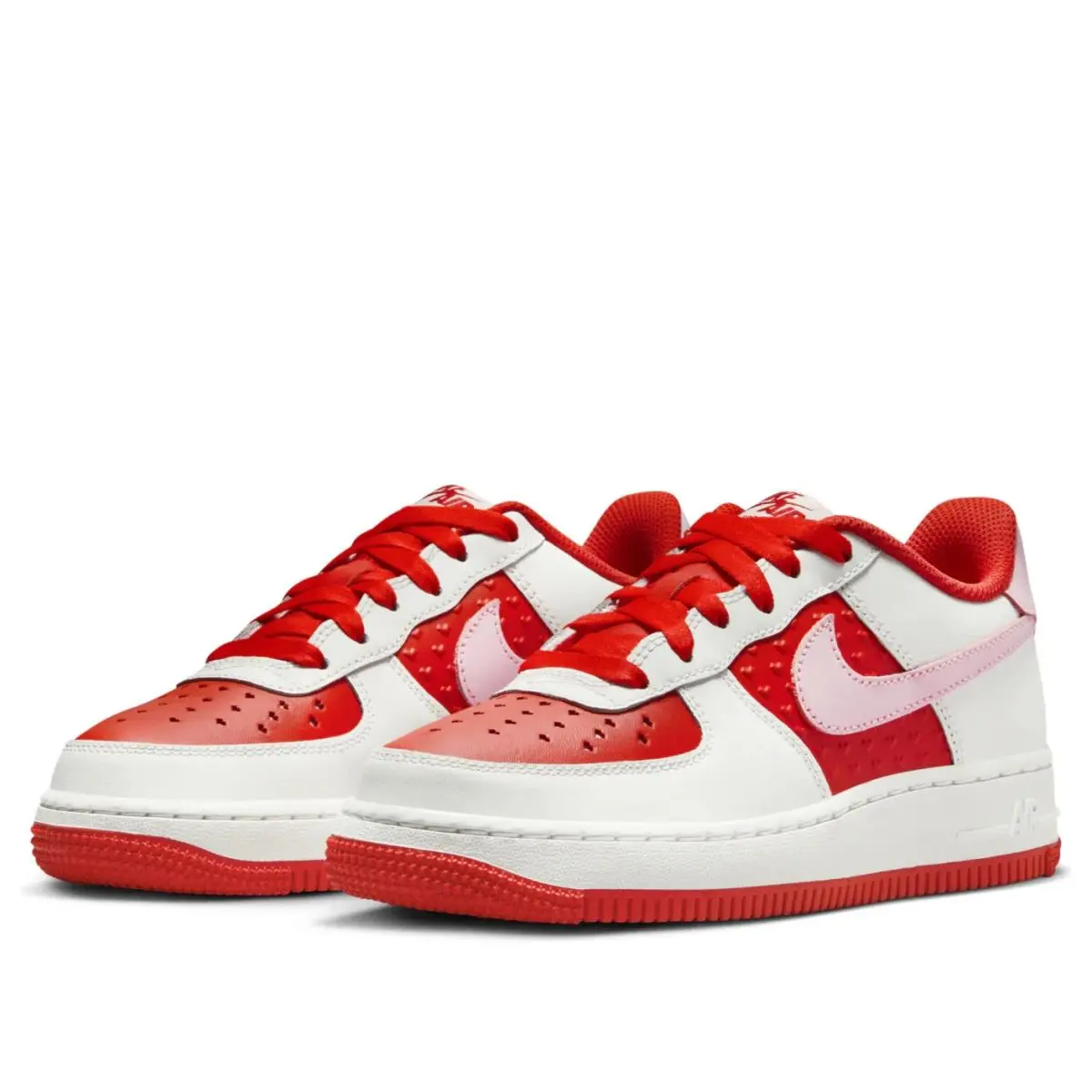 Nike shoes - Nike® (6Y Women`s 7.5) Air Force 1 Low BG in `Valentine’s Day 20 - HV5165-121 - Red (UPC: 197860647664) 1