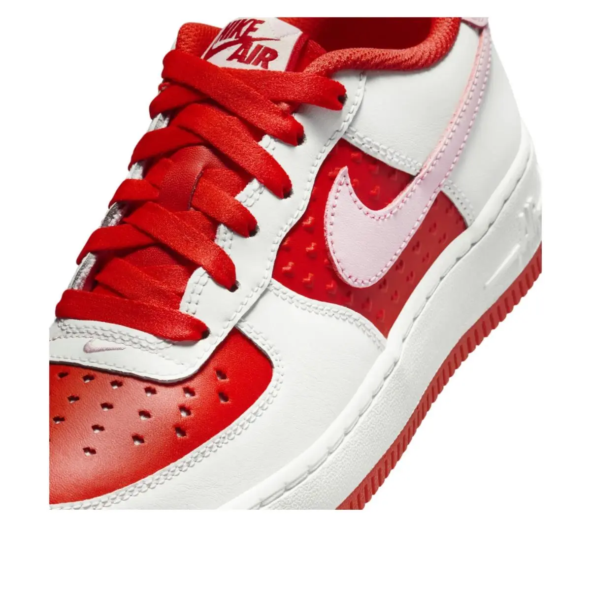 Nike shoes - Nike® (6Y Women`s 7.5) Air Force 1 Low BG in `Valentine’s Day 20 - HV5165-121 - Red (UPC: 197860647664) 2