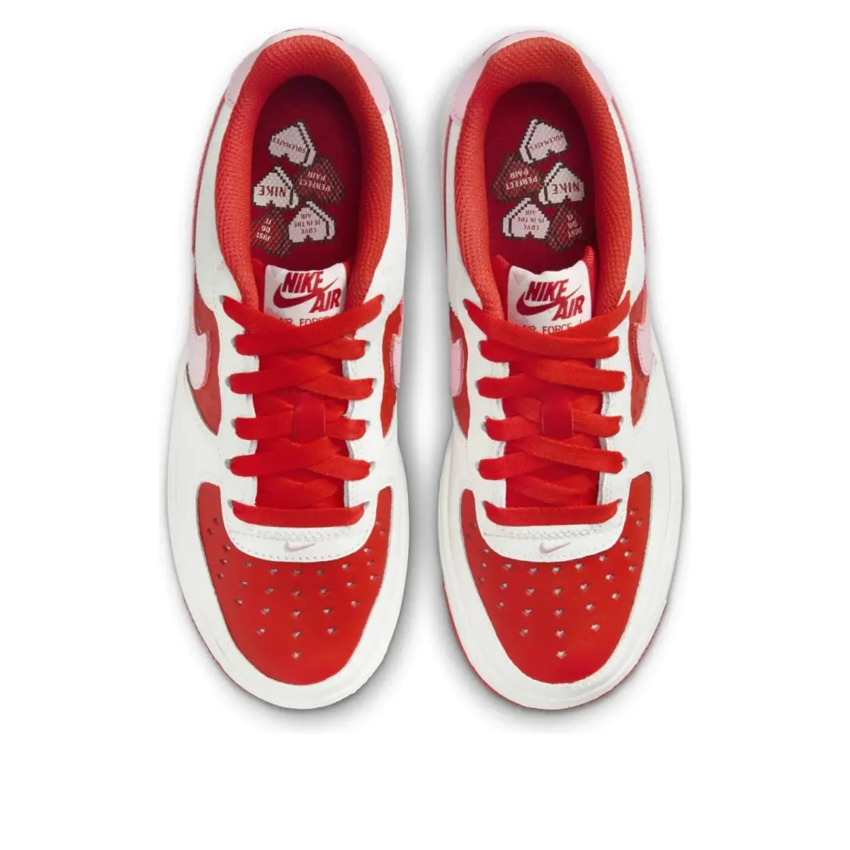 Nike shoes - Nike® (6Y Women`s 7.5) Air Force 1 Low BG in `Valentine’s Day 20 - HV5165-121 - Red (UPC: 197860647664) 4