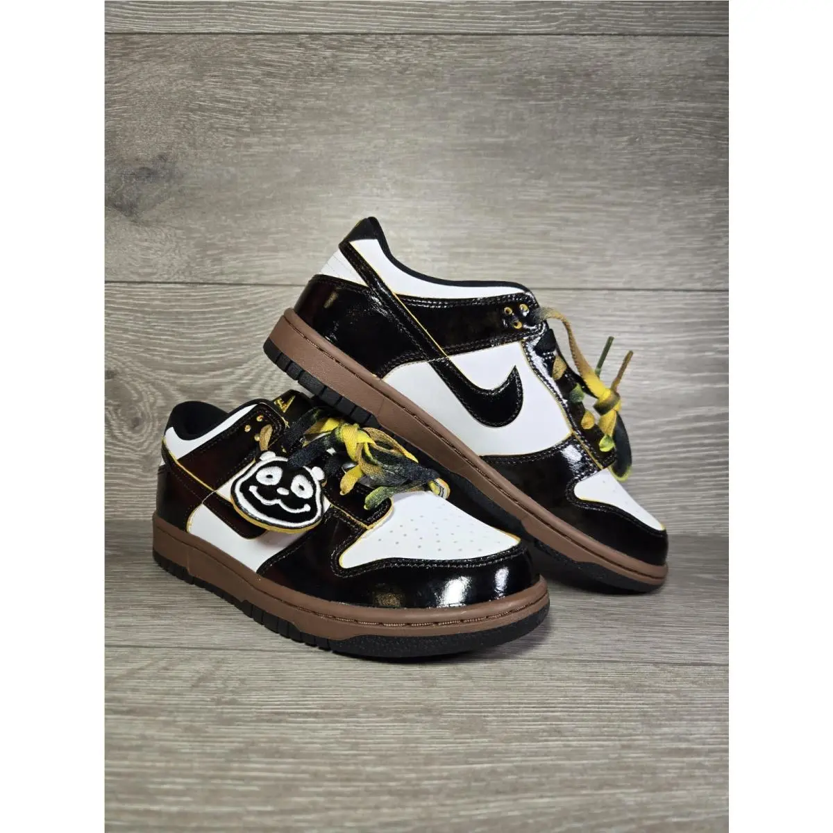 Nike shoes - Nike Dunk Panda Monium - Dunk Panda Monium - HQ9294 100 - White/Bright Citron-Black 0