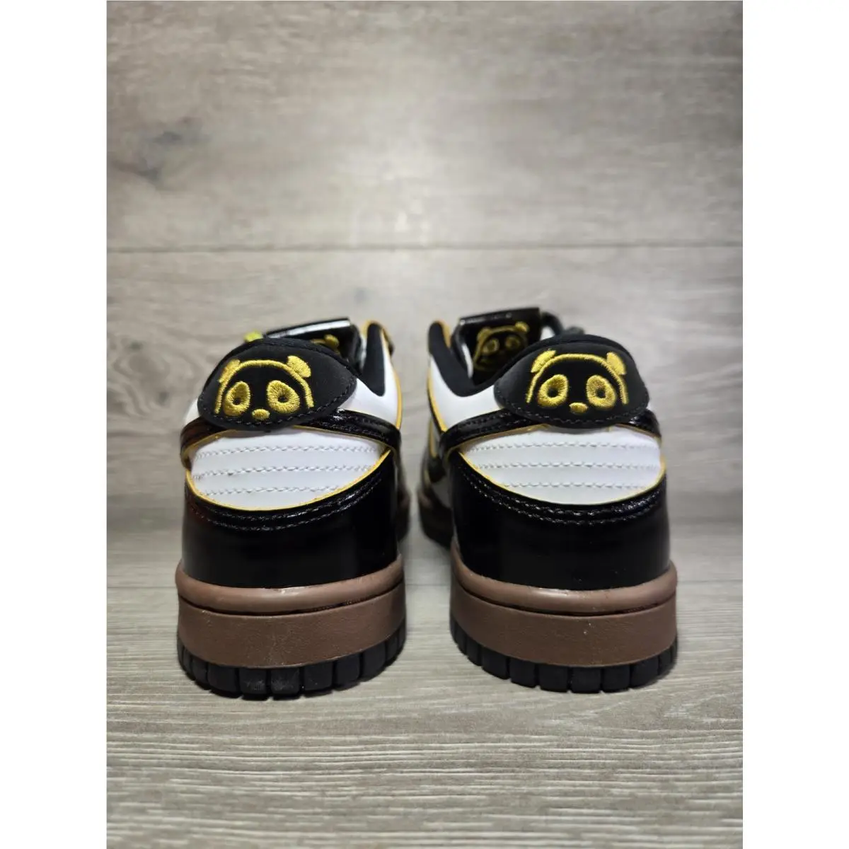 Nike shoes - Nike Dunk Panda Monium - Dunk Panda Monium - HQ9294 100 - White/Bright Citron-Black 2
