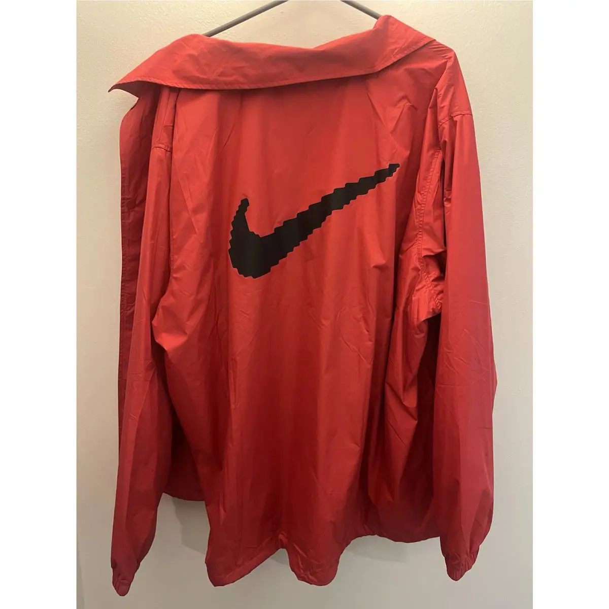 Nike Club Coaches Jacket Mens Xxl Red Snap Front Lined Windbreaker HV0814-657