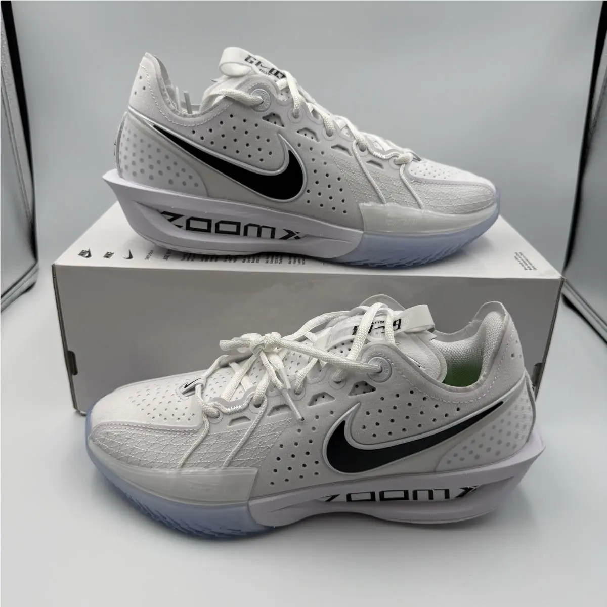 Nike Mens Size 7.5/ Womens 9 Air Zoom GT Cut 3 TB Promo White Black IH5097-100