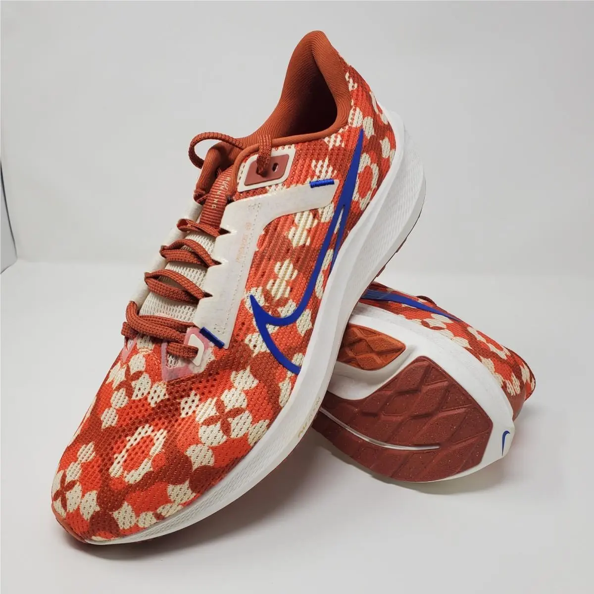 Nike Air Zoom Pegasus 40 Premium Blue Ribbon FQ7680-100 Men`s Size 11.5 - Orange