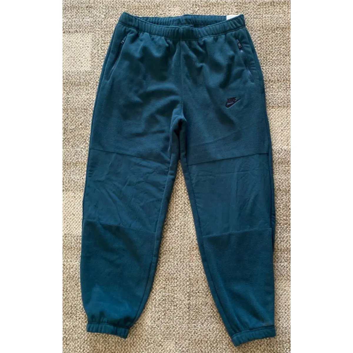 Nike Club Polar Fleece Sweatpants Pants Zip Pockets Jogger FB8384 Men`s L