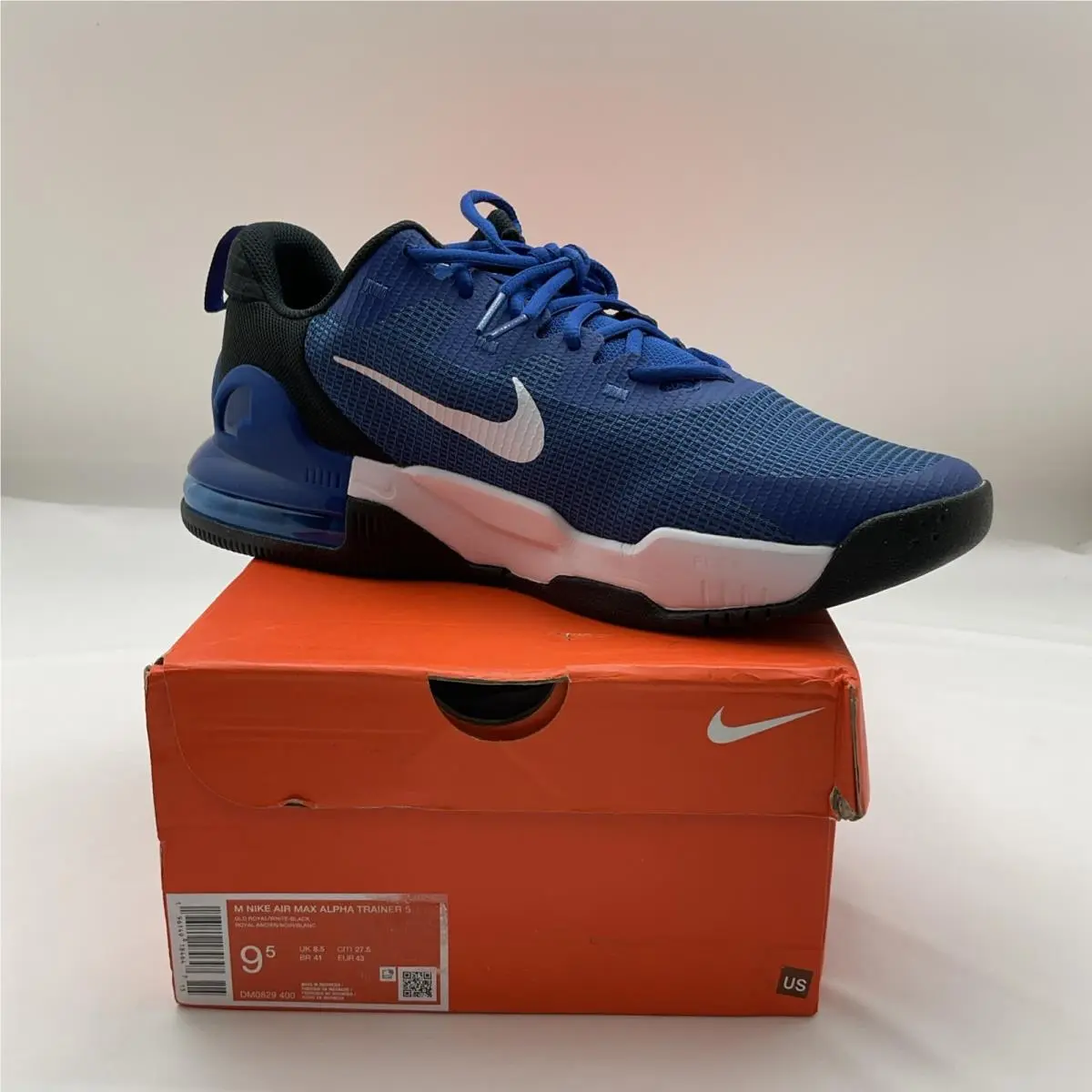 Air Max Alpha Trainer 5 Men`s Training Shoes Blue- Size 9.5 by Nike