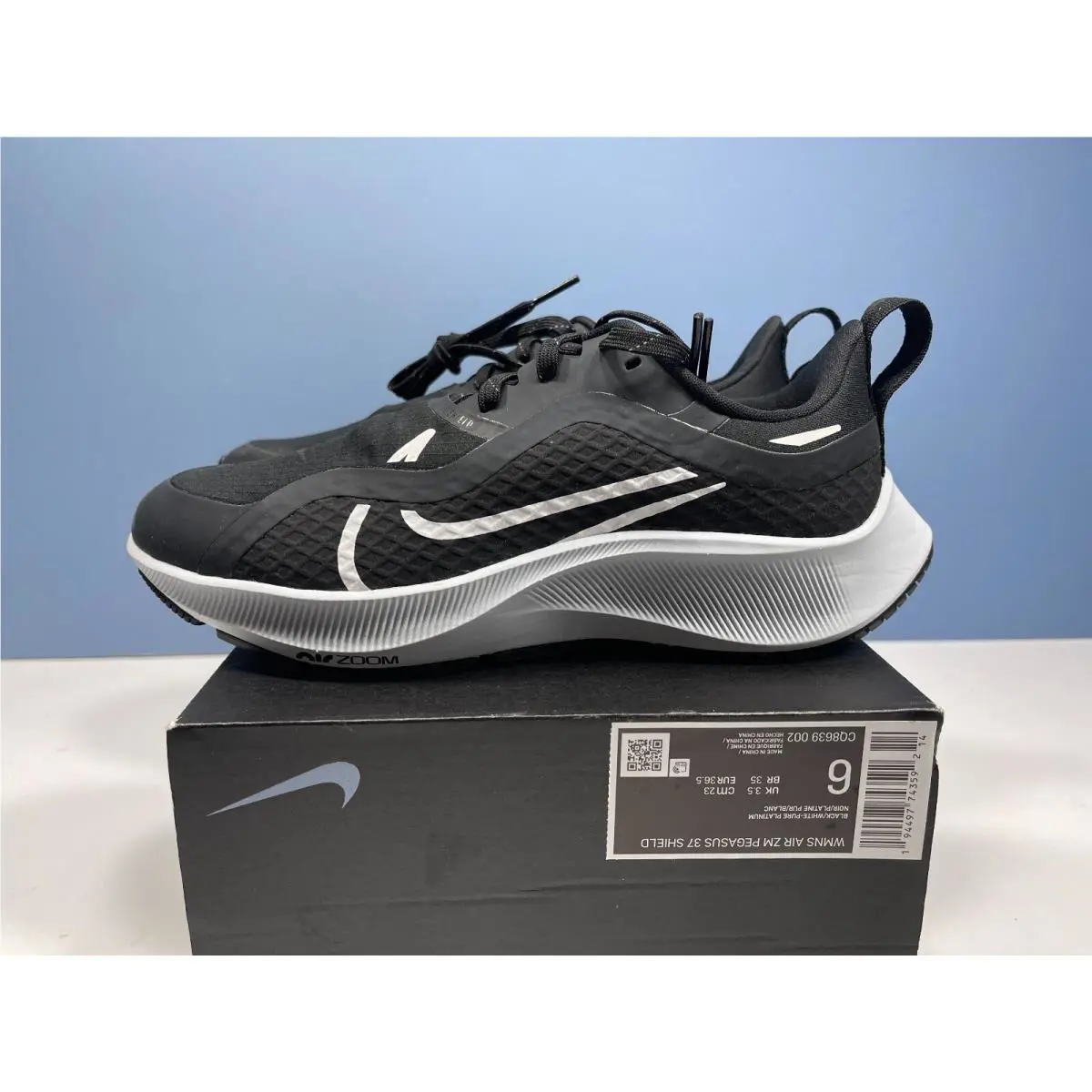 Nike shoes - Nike Air Zoom Pegasus - Air Zoom Pegasus - CQ8639 002 - Black WHITE -PURE PLATINUM (UPC: 194497743592) 9