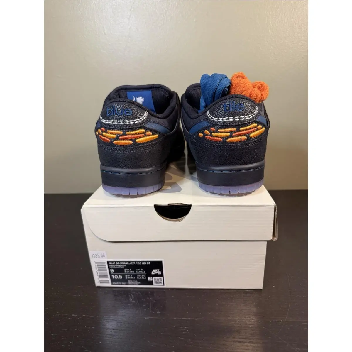 Nike shoes - Nike SB Dunk - Dunk - IQ1323-001 - Black/Marina/White/Campfire Orange/Court Blue/Orange Horizon 1