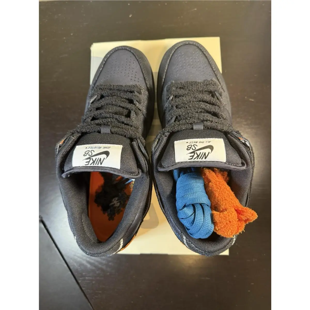 Nike shoes - Nike SB Dunk - Dunk - IQ1323-001 - Black/Marina/White/Campfire Orange/Court Blue/Orange Horizon 2