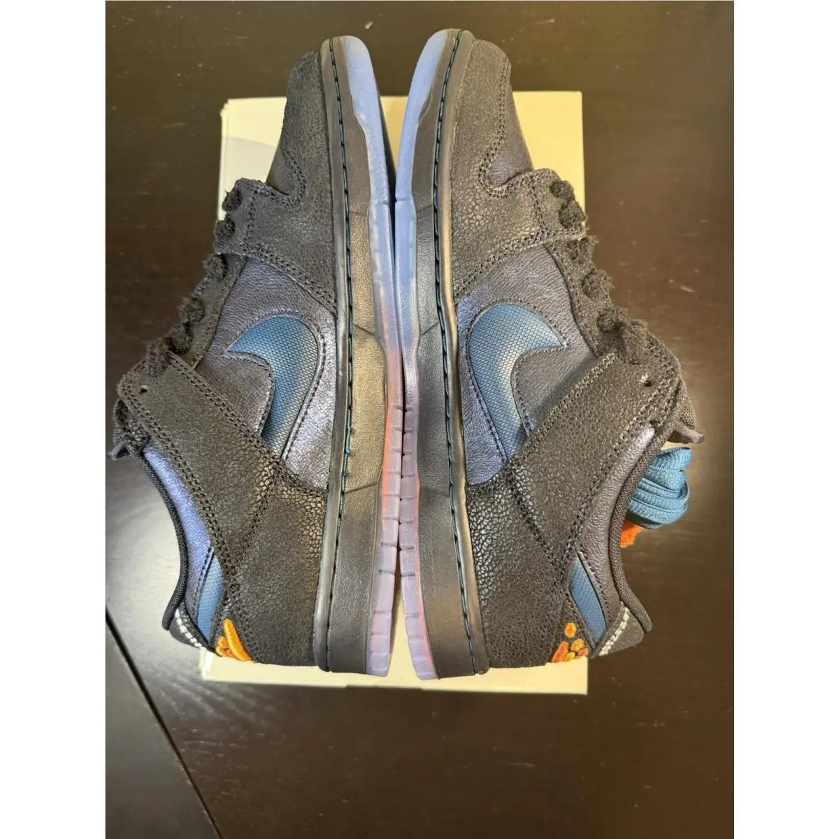 Nike shoes - Nike SB Dunk - Dunk - IQ1323-001 - Black/Marina/White/Campfire Orange/Court Blue/Orange Horizon 3