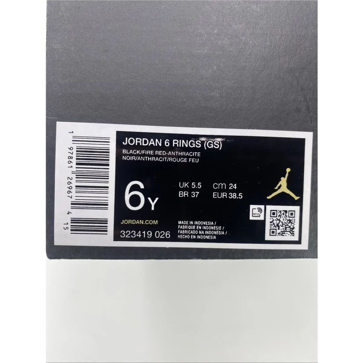 Nike shoes - Jordan 6 Rings - Rings - 323419 026 - Red (UPC: 197861269674) 6