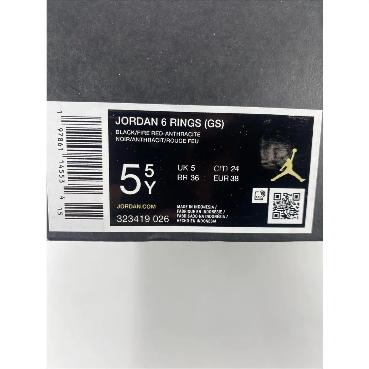 Nike shoes - Jordan 6 Rings - Rings - 323419 026 - Red (UPC: 197861145534) 6