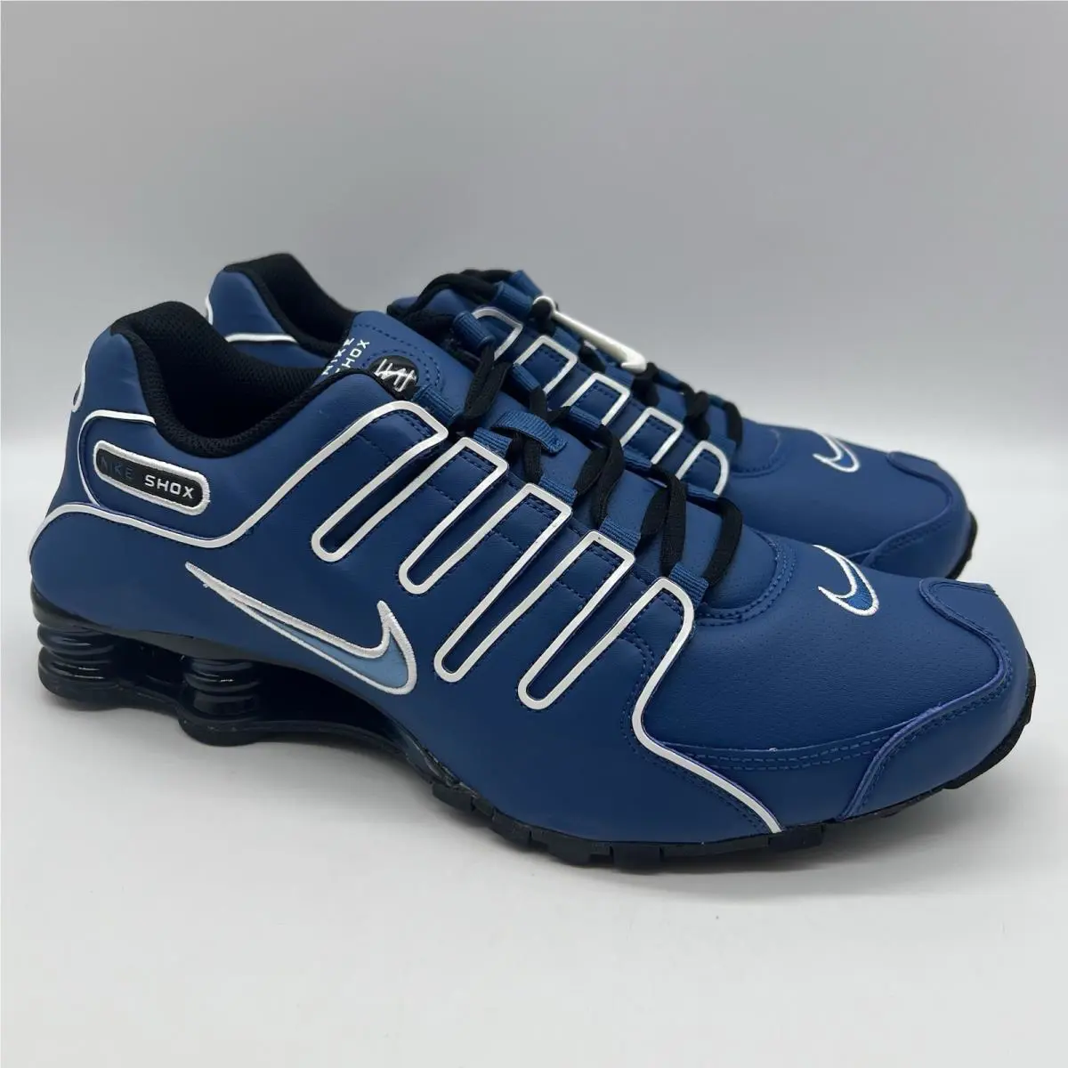 Nike Shox NZ Men`s Sneakers Running Athletic Sport Shoes Court Blue Size 12