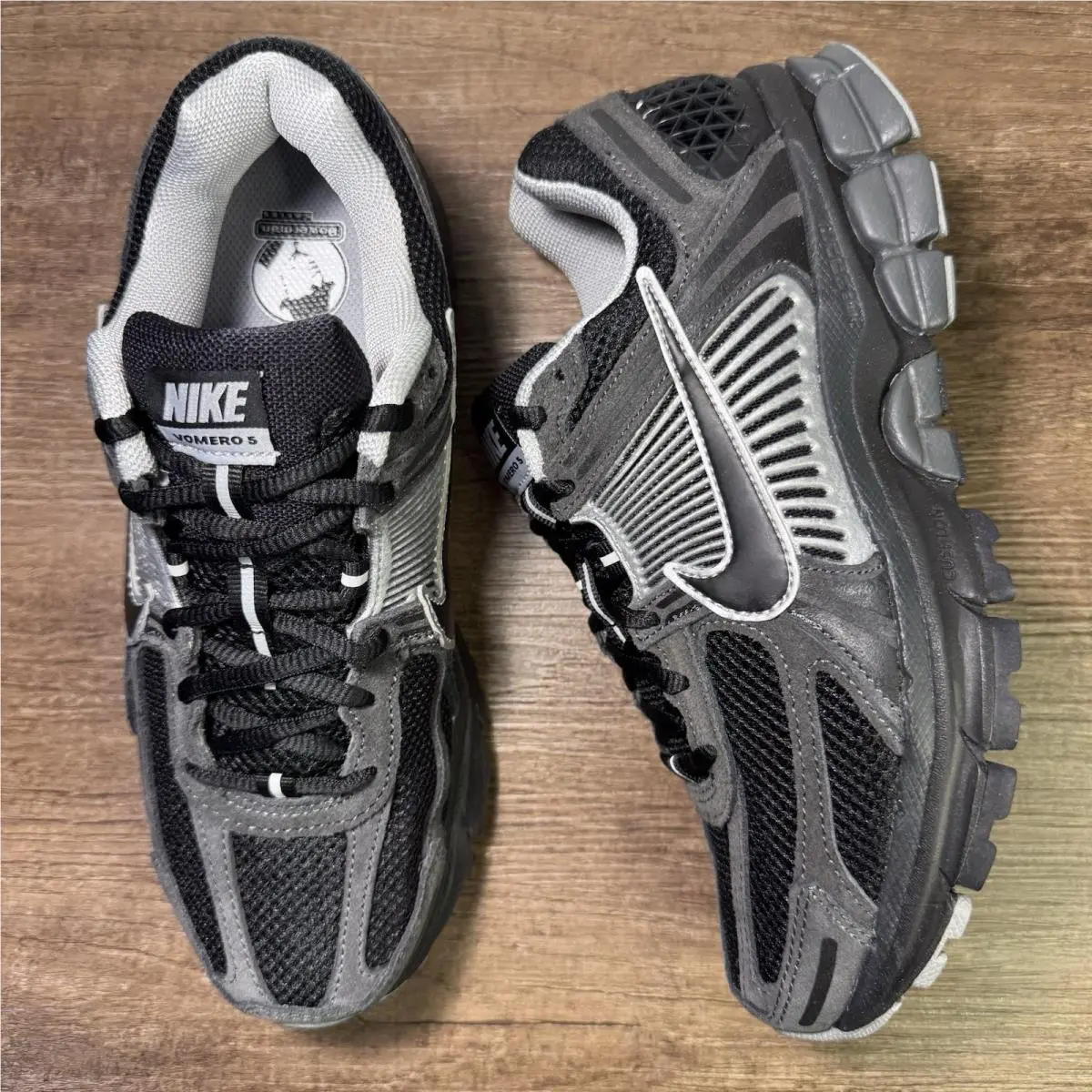 Zoom Vomero 5 ‘anthracite Black/chrome’ Men’s Size 7 HF1553-006 No Lid by Nike
