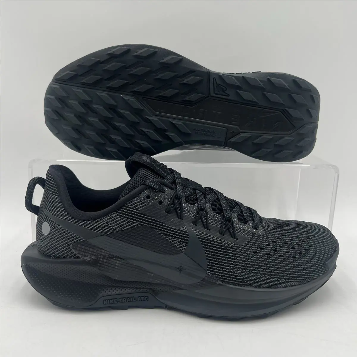 Mens Size 9 Nike Reactx Pegasus Trail 5 Black Running Shoes DV3864 002