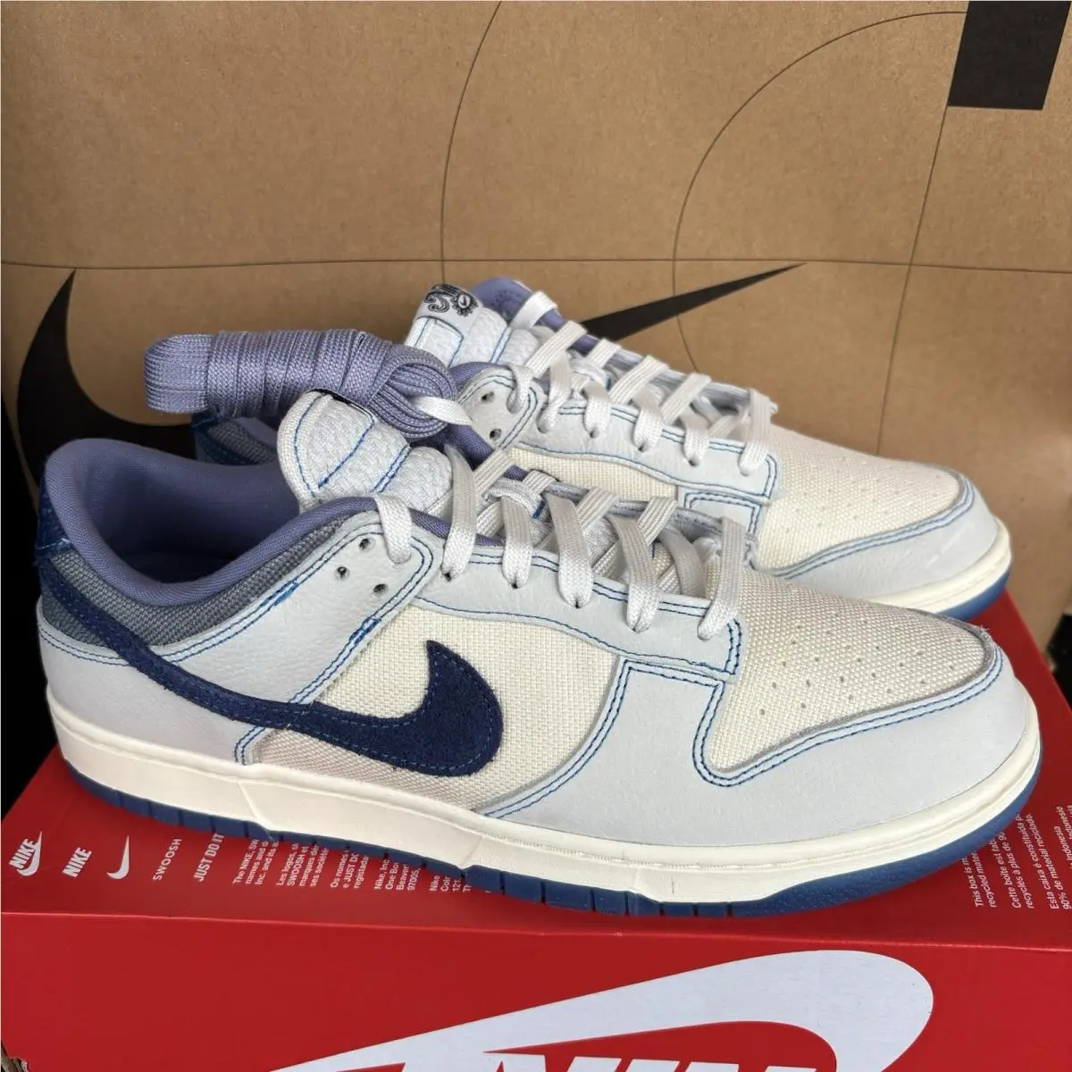 Nike Dunk Low Retro SE Summit White Blue Void Nby IB6752-101 Men’s Size 10