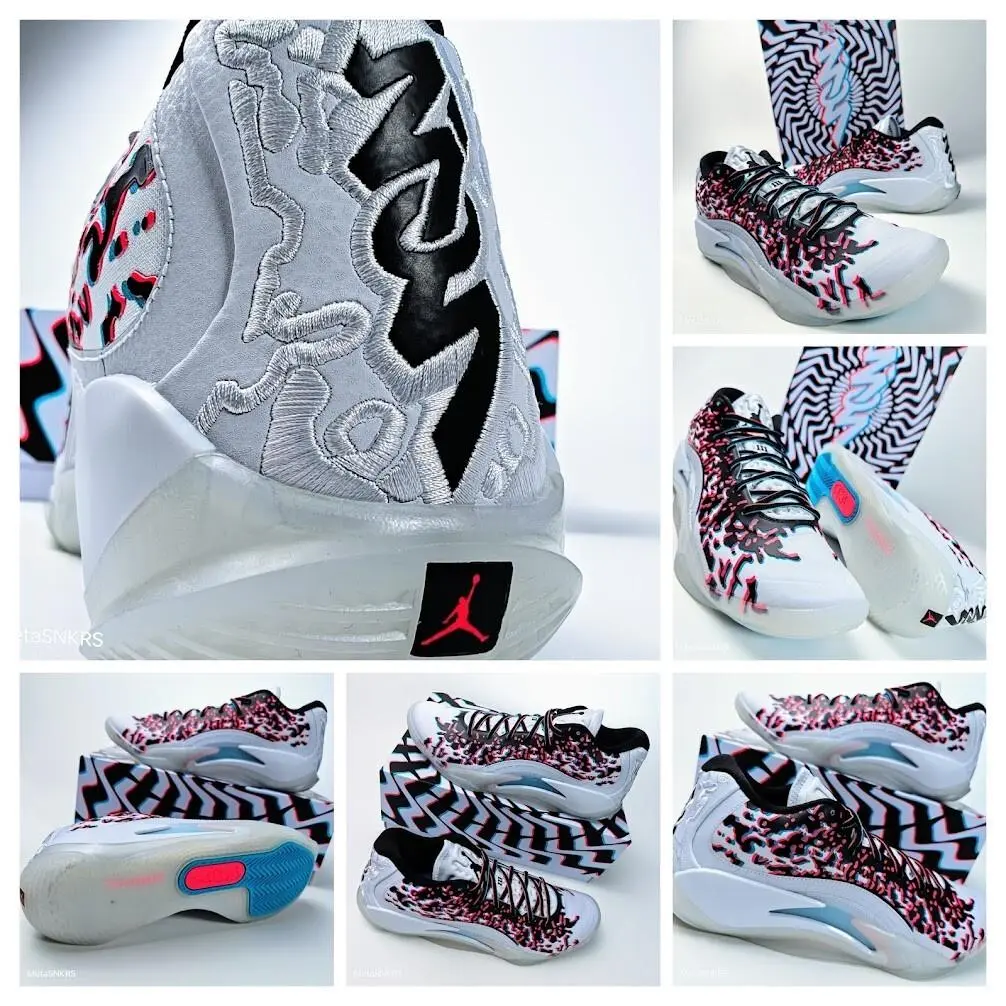 Nike shoes - Jordan Zion 3 - Zion - FZ1318-060 - Football Grey/Flash Crimson/Chlorine Blue/Black 1