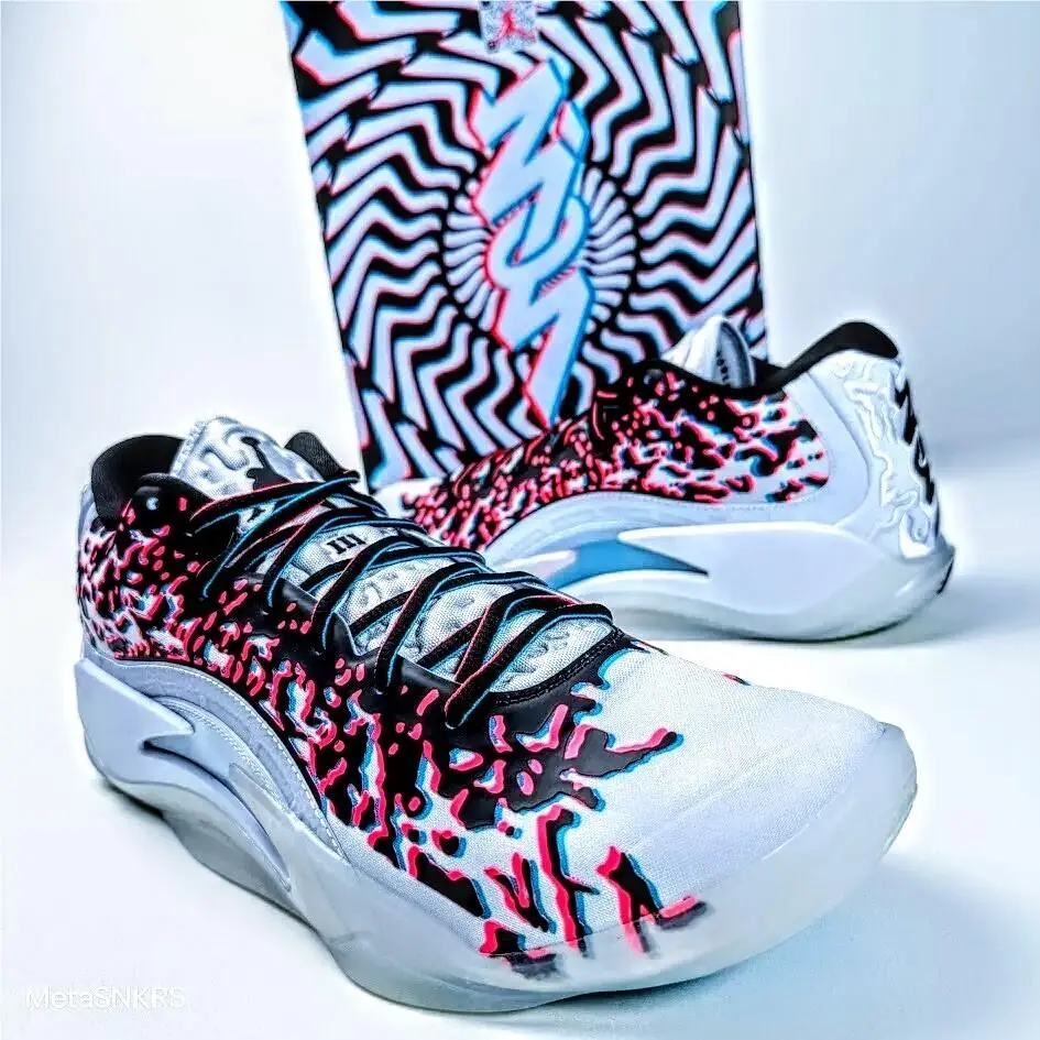 Air Jordan US 13 Men`s White Black Pink Grey Blue Ice Nike Basketball Zion 3
