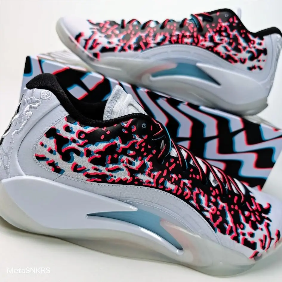 Nike shoes - Jordan Zion 3 - Zion - FZ1318-060 - Football Grey/Flash Crimson/Chlorine Blue/Black 9