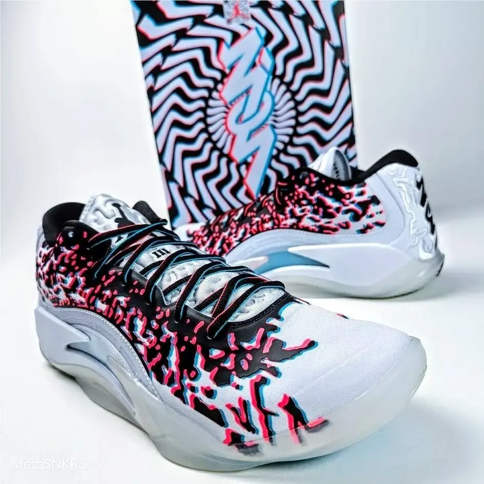 Nike shoes - Jordan Zion 3 - Zion - FZ1318-060 - Football Grey/Flash Crimson/Chlorine Blue/Black 14