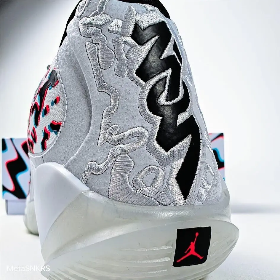 Nike shoes - Jordan Zion 3 - Zion - FZ1318-060 - Football Grey/Flash Crimson/Chlorine Blue/Black 3