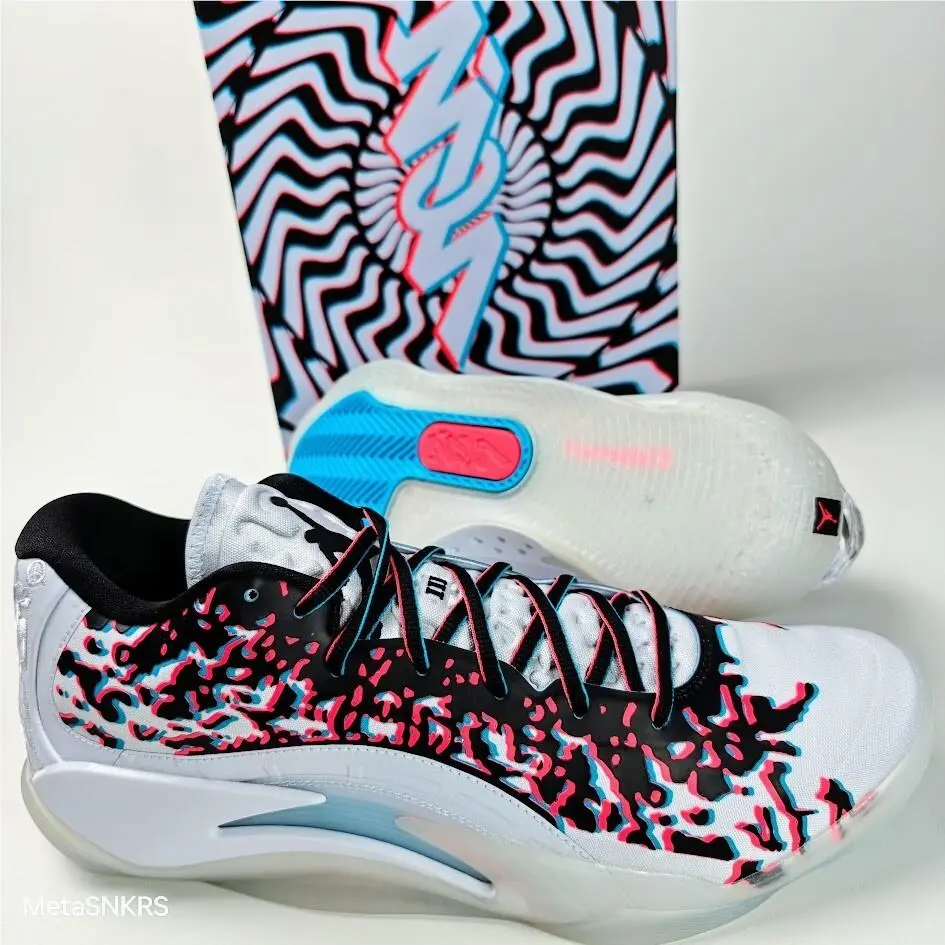 Nike shoes - Jordan Zion 3 - Zion - FZ1318-060 - Football Grey/Flash Crimson/Chlorine Blue/Black 5