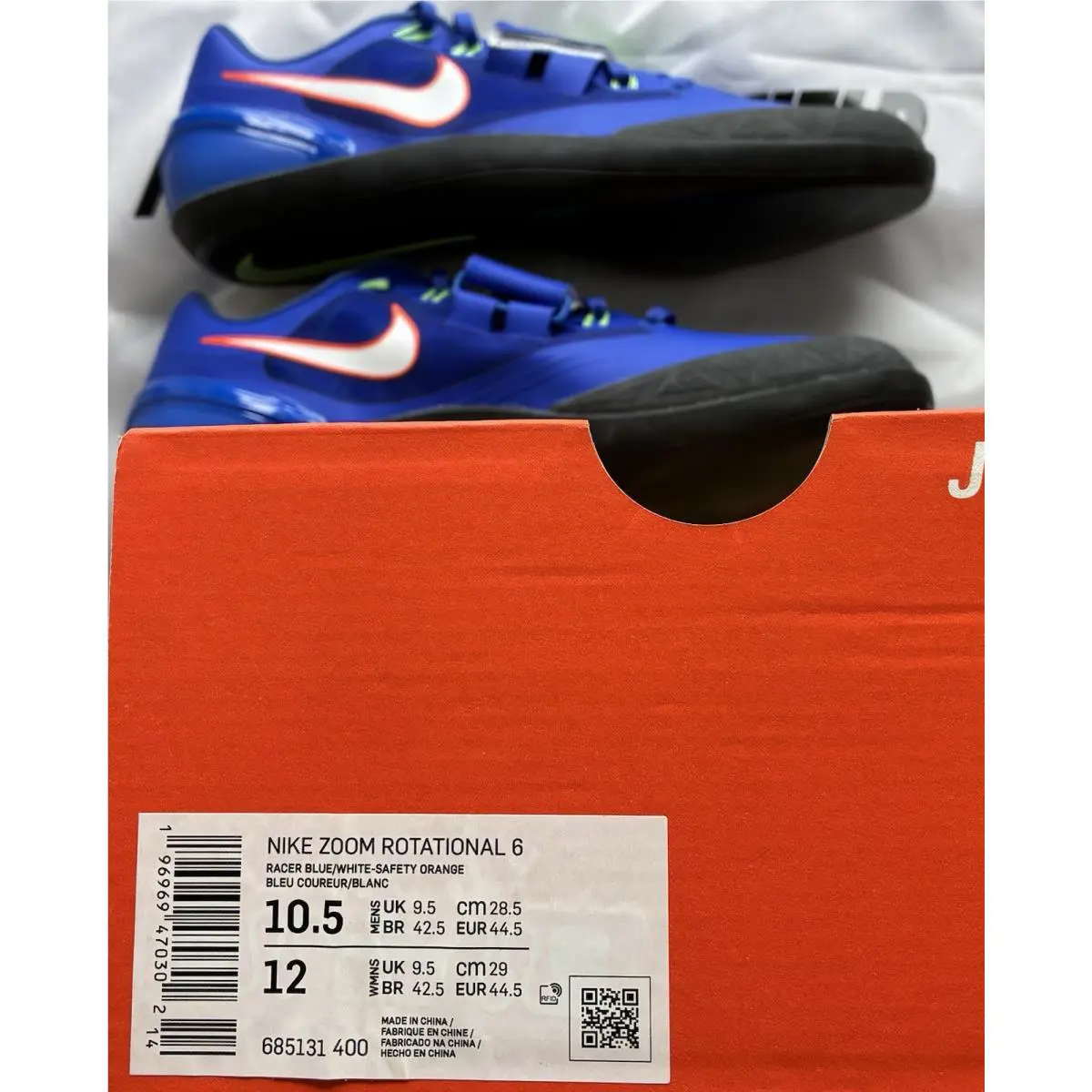Nike shoes - Nike Zoom Rotational - Zoom Rotational - 685135-400 - Racer Blue/White-Safety Orange (UPC: 196969470302) 4