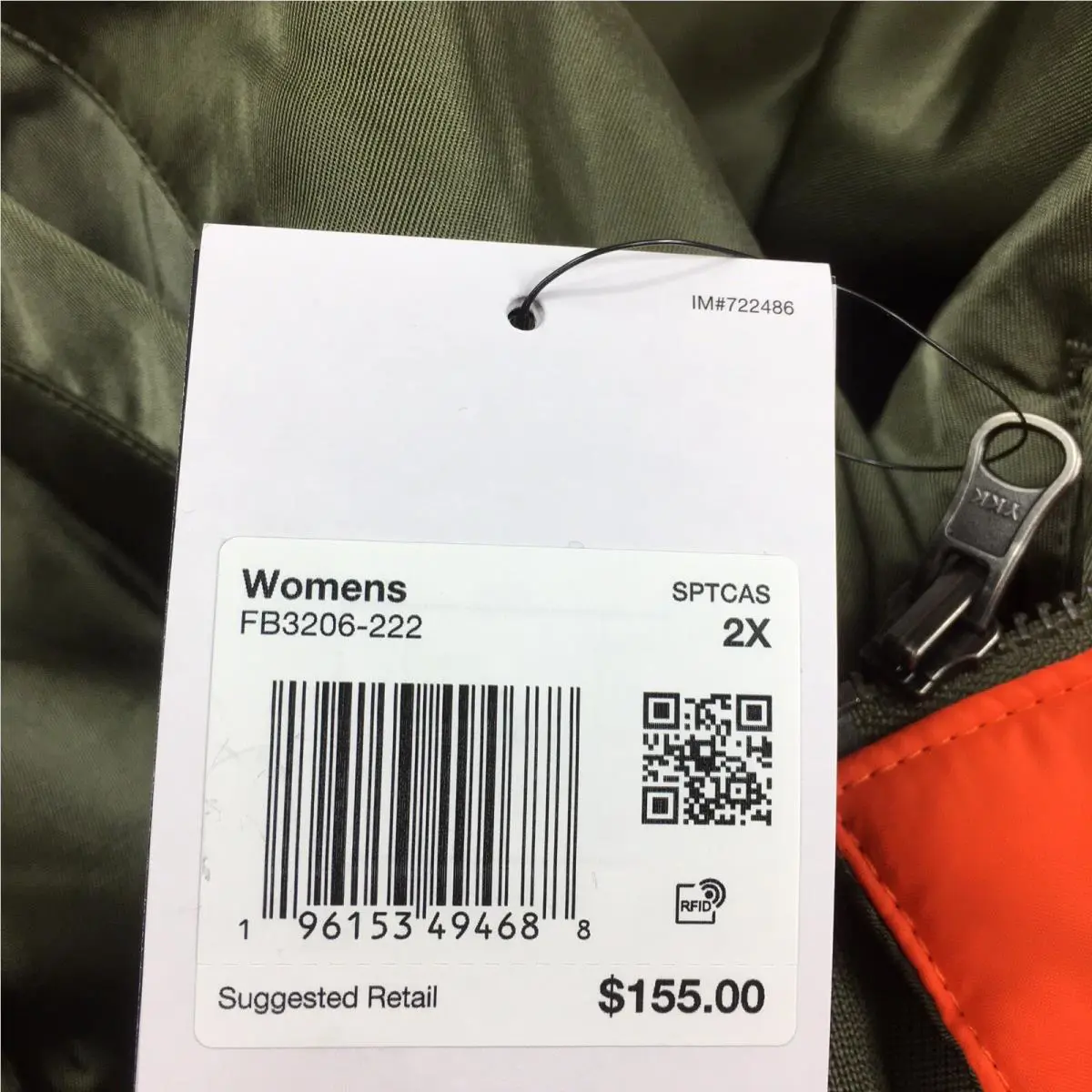 Nike clothing - Nike Trail - Trail - FB3206 - Satin Green/Orange (UPC: 196153494695) 9