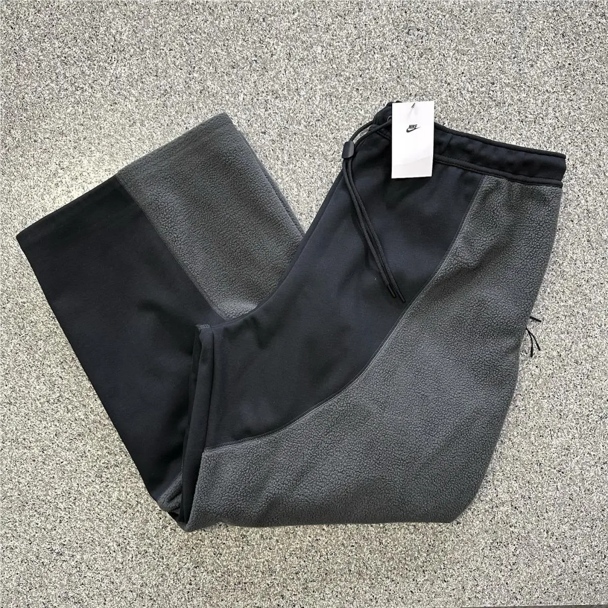 Nike Tech Boreas Knit Open Hem Pants Mens 3XL Wide Leg Oversized IB3365 Black