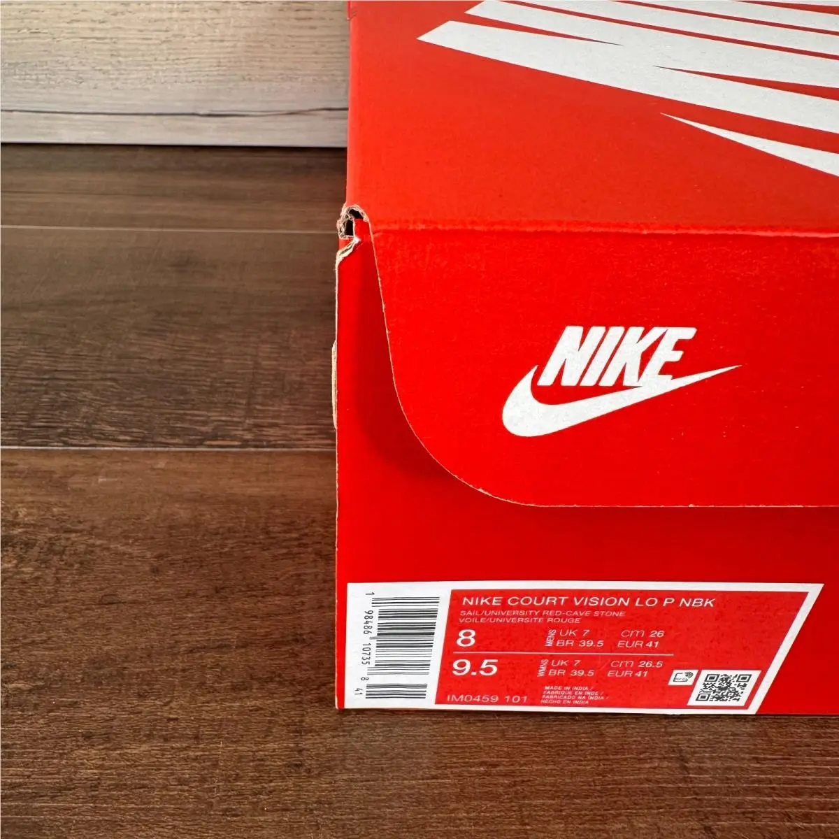 Nike shoes - Nike Court Vision Low - Court Vision Low - IM0459-101 - Off White Grey Red 5