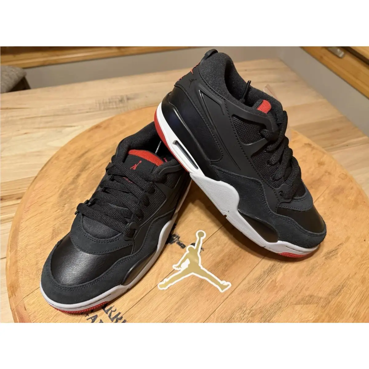 Size 6Y / 7.5 W - Nike Air Jordan 4 RM Black Red White Grey FQ7938-061