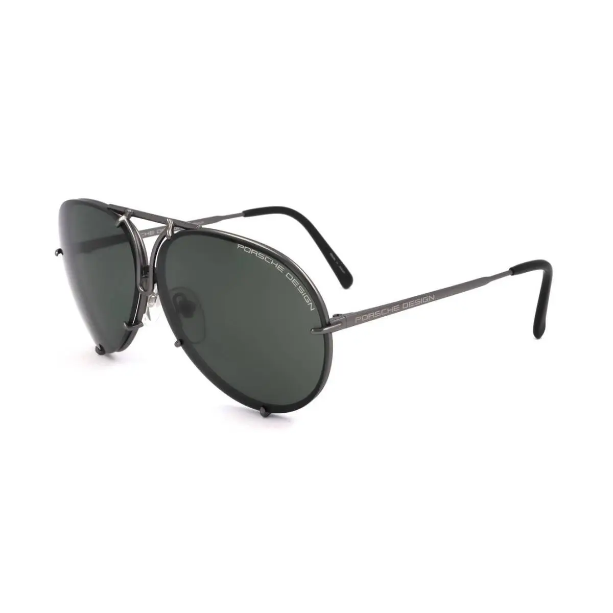 Porsche Design P8478 Iconic Sunglasses 60mm C - Grey Mat/lens - Green/extra Le