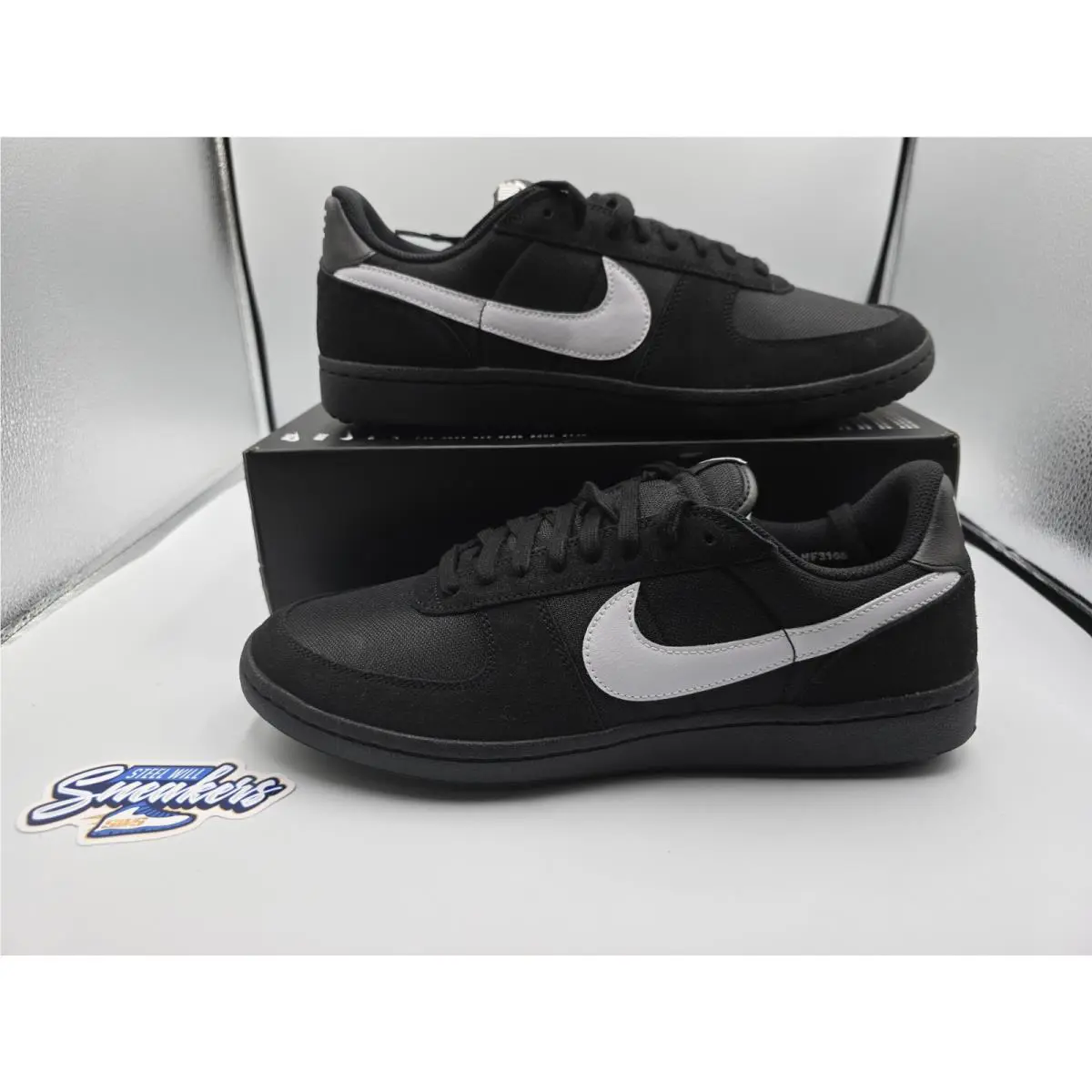 Nike Field General Shoes Black Metallic Silver FZ5593-001 Mens 12 No Lid
