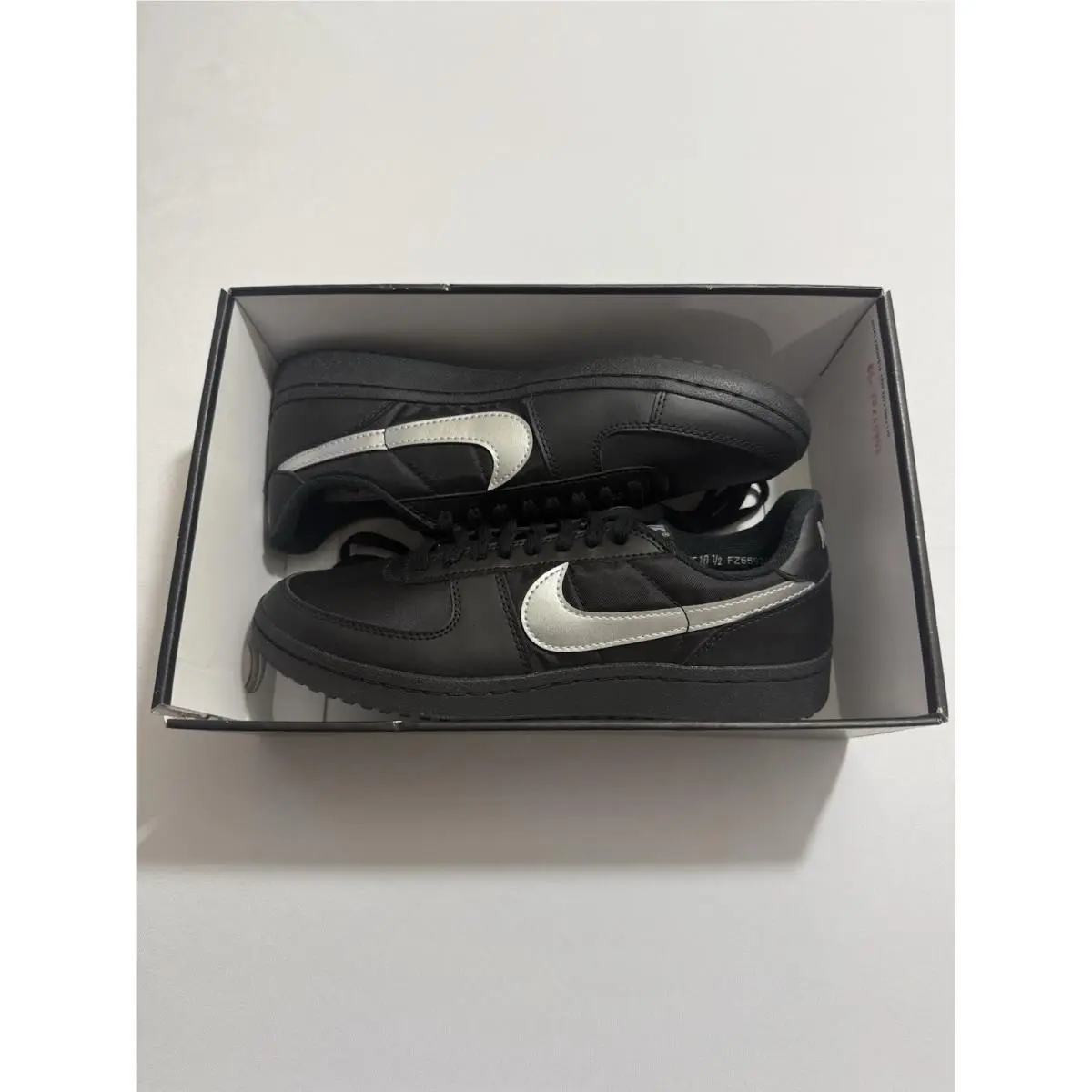 Women’s Size 10.5 -  Field General 82 Black Metallic Silver FZ5593 001 by Nike