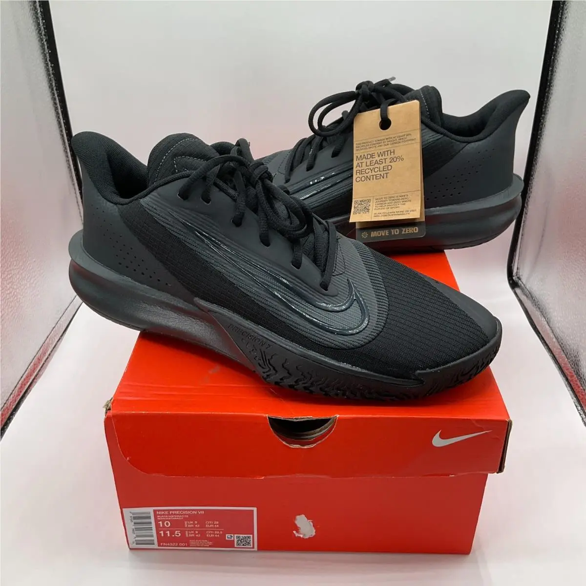 Nike Men`s Precision Vii Basketball Sneakers Size 14 US