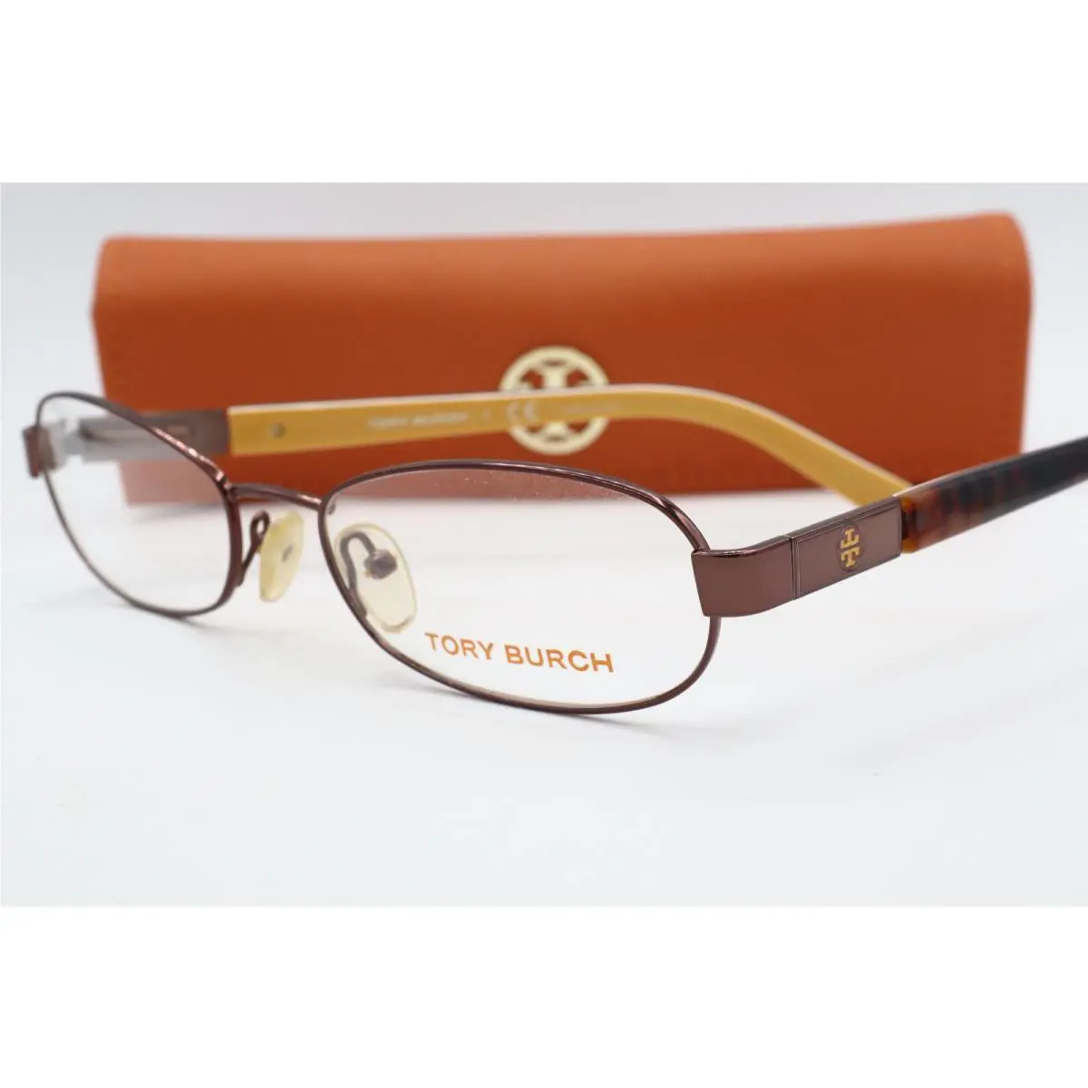 Tory Burch TY 1017 Oval Satin Burgundy Meatal Women`s Eyeglasses
