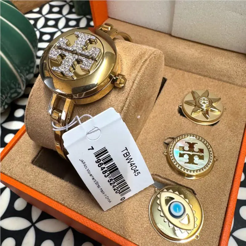 Tory Burch Reva Gold-tone Watch 26mm Gift Set TBW4045
