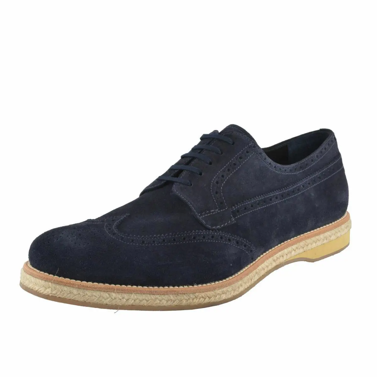 Prada Men`s Nubuck Leather Oxfords Wing Tip Shoes US 6 IT 5 EU 39