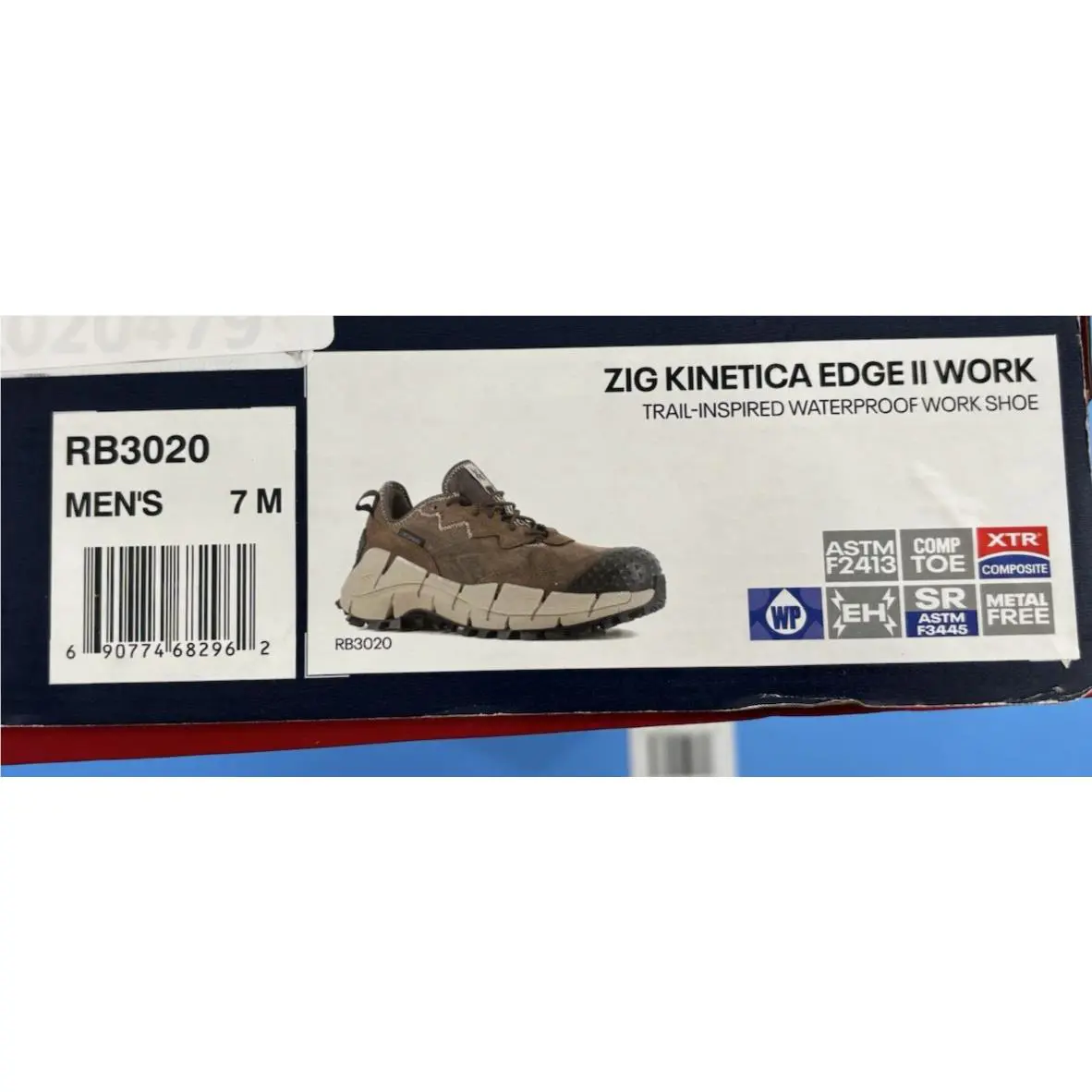 Reebok shoes - REEBOK Zig Kinetica Edge II Work - RB3020 - Brown 7
