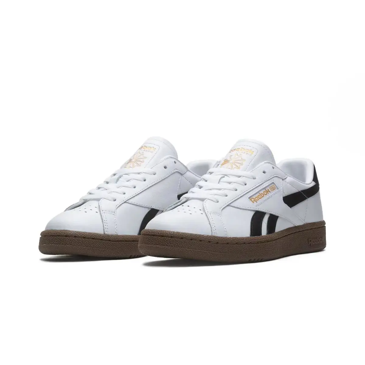 Reebok Club C Grounds UK Sneakers Shoes 100202325 White Black Men`s Size 12 M