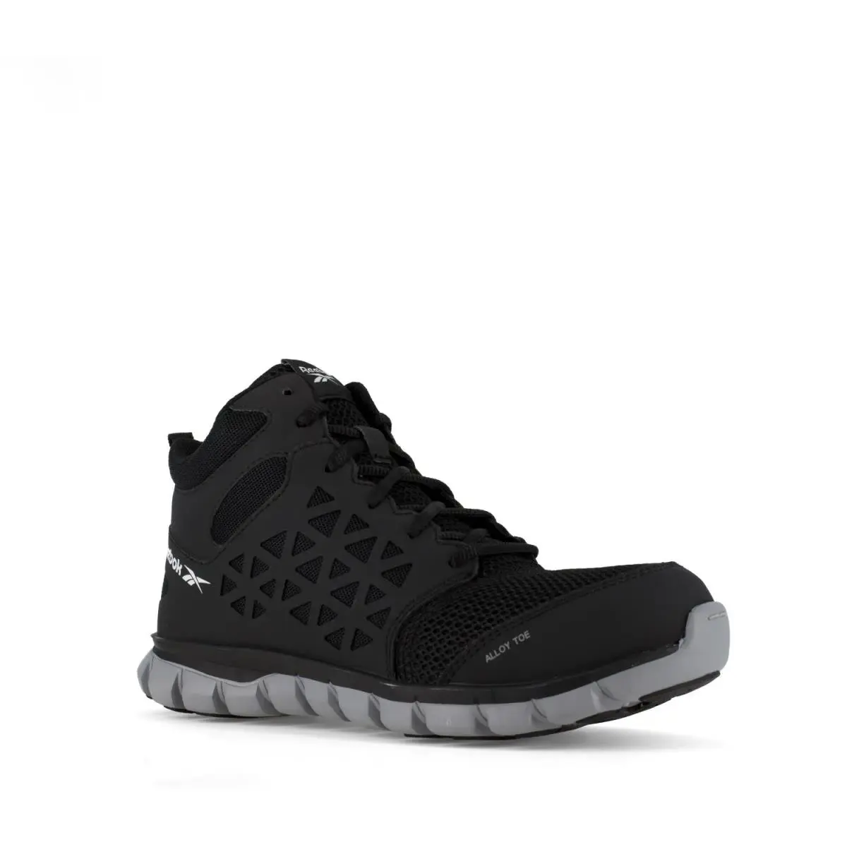 Reebok Work Women`s Sublite Cushion Alloy Toe Comfort Athletic Black - 8 Wide