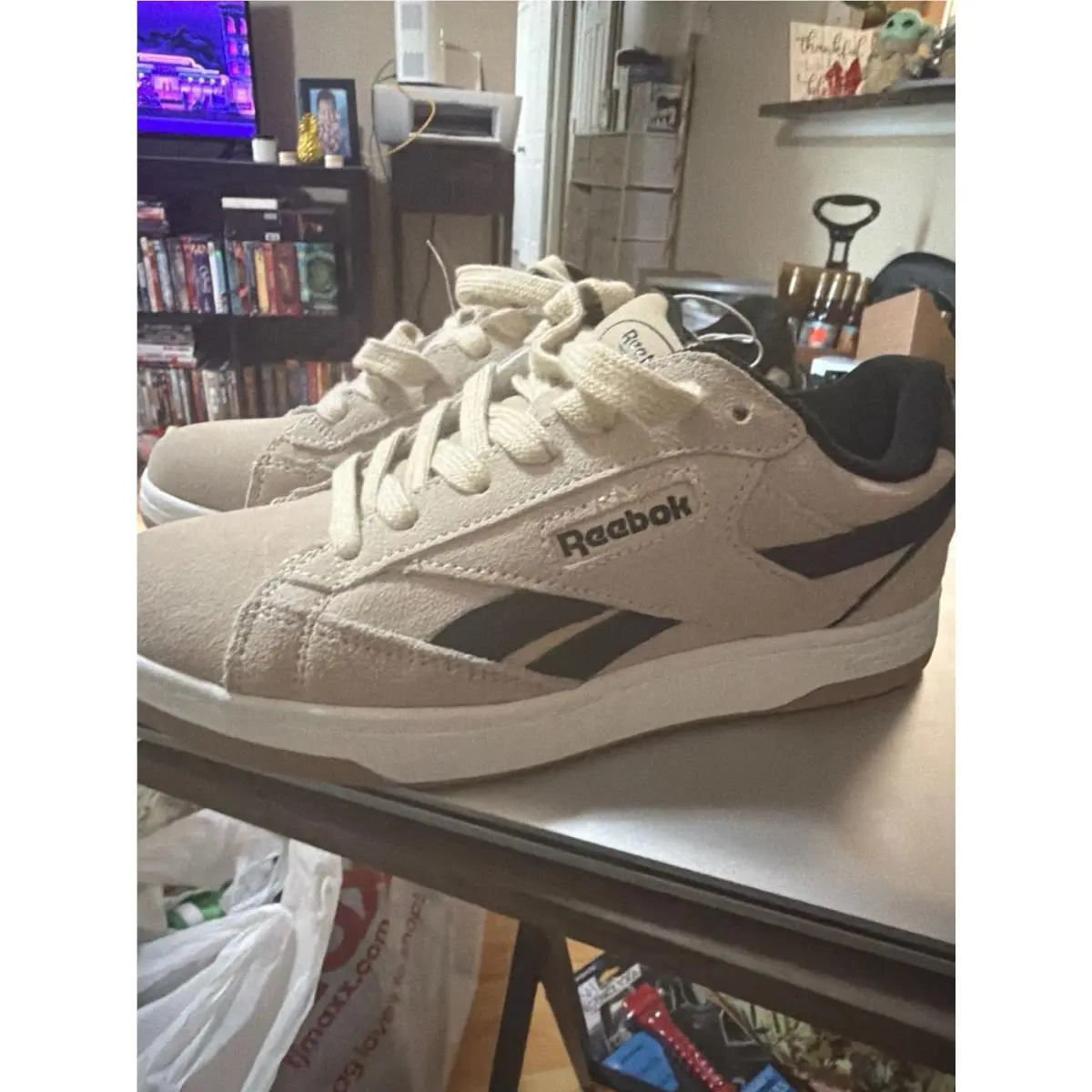 Reebok Club Memt Suede Sneakers Tan Black Gum Sole