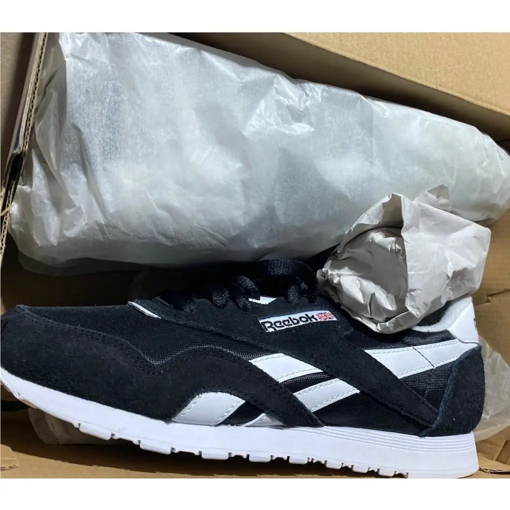 Reebok shoes - Reebok Classic Nylon - Classic Nylon - 100009251/GY7194 - Black, Manufacturer: Black/White (UPC: 195748412151) 2