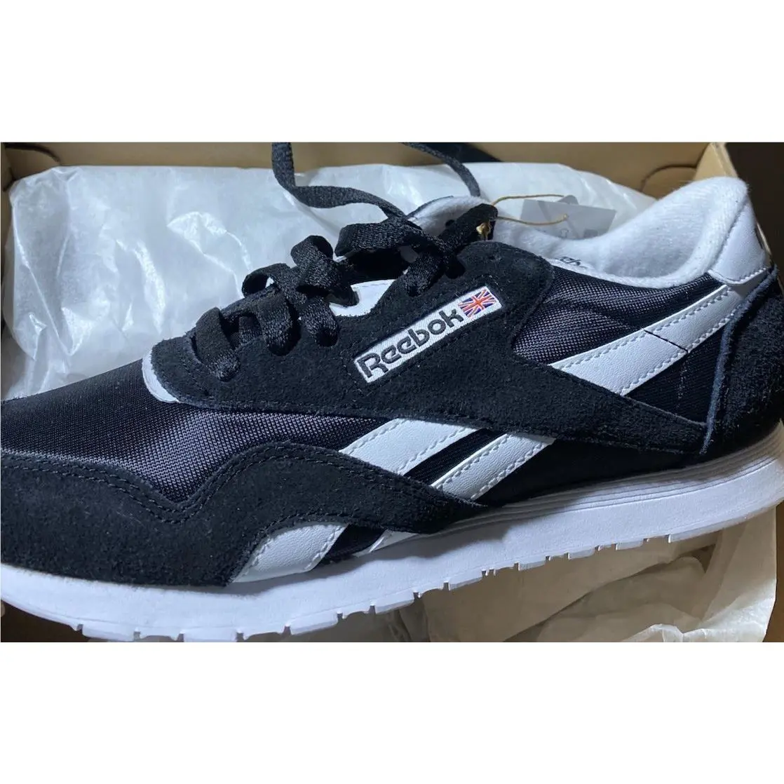 Reebok shoes - Reebok Classic Nylon - Classic Nylon - 100009251/GY7194 - Black, Manufacturer: Black/White (UPC: 195748412151) 5